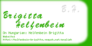 brigitta helfenbein business card